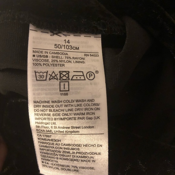 Banana Republic Velvet Jumpsuit Size14 - Picture 3 of 3